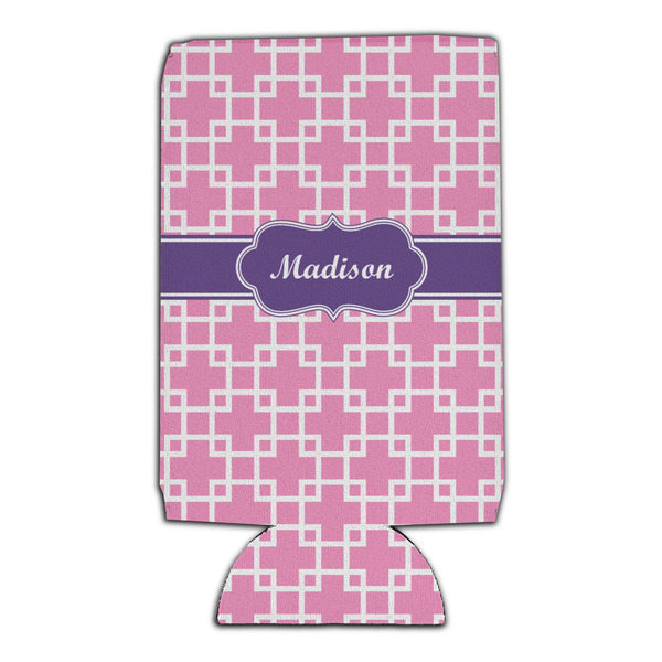 Linked Squares 16oz Can Sleeve - Set of 4 - FRONT