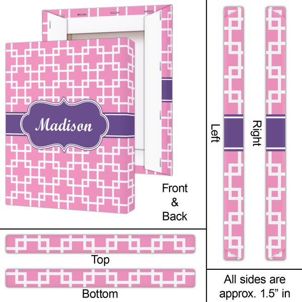 Linked Squares 16x20 - Canvas Print - Approval