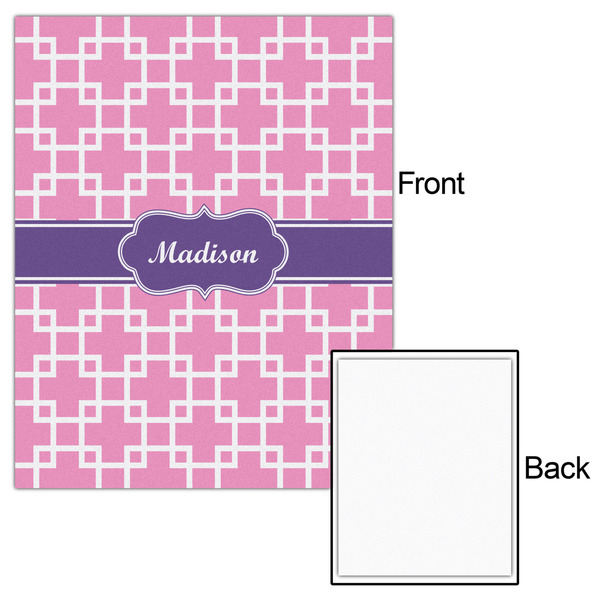 Linked Squares 16x20 - Matte Poster - Front & Back