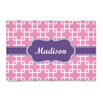 Linked Squares 2' x 3' Indoor Area Rug (Personalized)