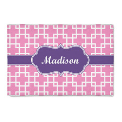 Linked Squares 2' x 3' Indoor Area Rug (Personalized)