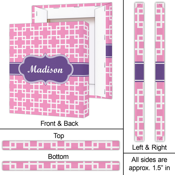 Linked Squares 20x24 - Canvas Print - Approval