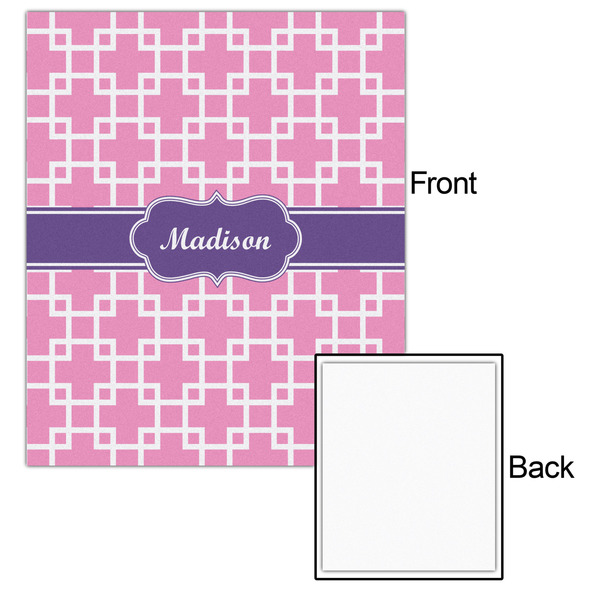 Linked Squares 20x24 - Matte Poster - Front & Back