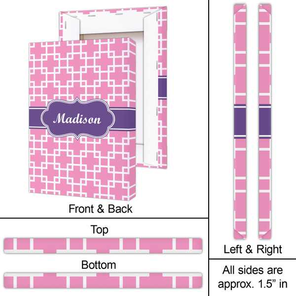 Linked Squares 20x30 - Canvas Print - Approval