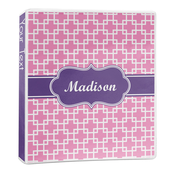 Custom Linked Squares 3-Ring Binder - 1 inch (Personalized)