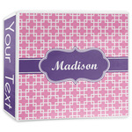 Linked Squares 3-Ring Binder - 3 inch (Personalized)