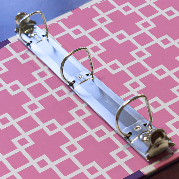 Linked Squares 3 Ring Binders - Full Wrap - 1" - DETAIL