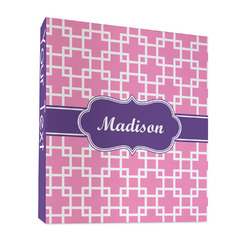 Linked Squares 3 Ring Binder - Full Wrap - 1" (Personalized)