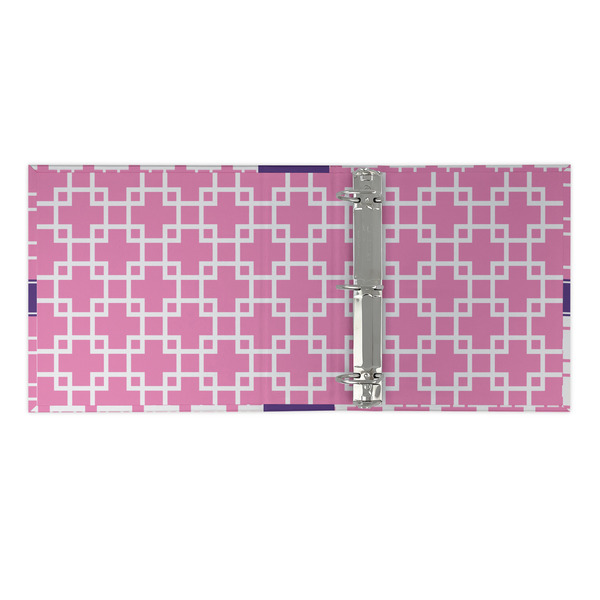 Linked Squares 3 Ring Binders - Full Wrap - 2" - OPEN INSIDE