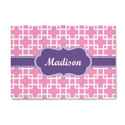 Linked Squares 4' x 6' Indoor Area Rug (Personalized)