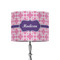 Linked Squares 8" Drum Lamp Shade - Fabric (Personalized)