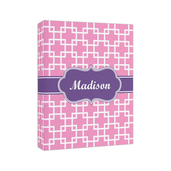 Linked Squares 8x10 - Canvas Print - Angled View