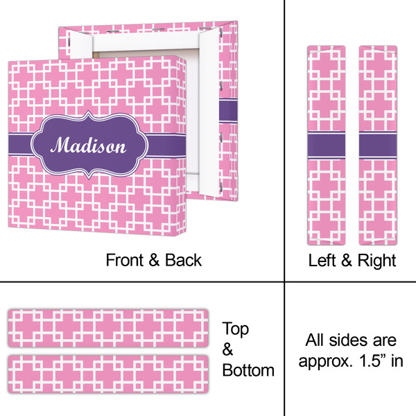 Linked Squares 8x8 - Canvas Print - Approval