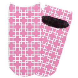 Linked Squares Adult Ankle Socks