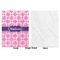 Linked Squares Baby Blanket (Single Side - Printed Front, White Back)