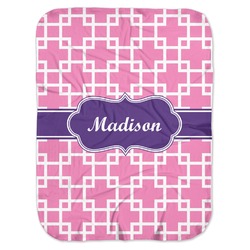 Linked Squares Baby Swaddling Blanket (Personalized)