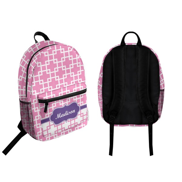 Linked Squares Backpack front and back - Apvl