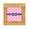 Linked Squares Bamboo Trivet with 6" Tile - FRONT