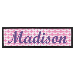 Linked Squares Bar Mat - Large (Personalized)