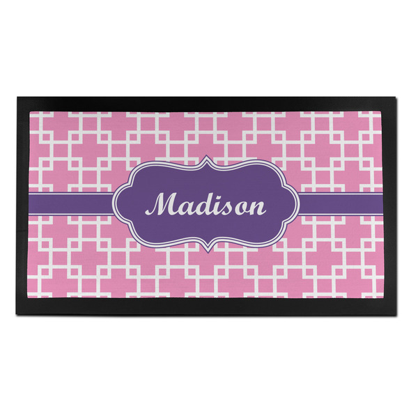Linked Squares Bar Mat - Small - FRONT