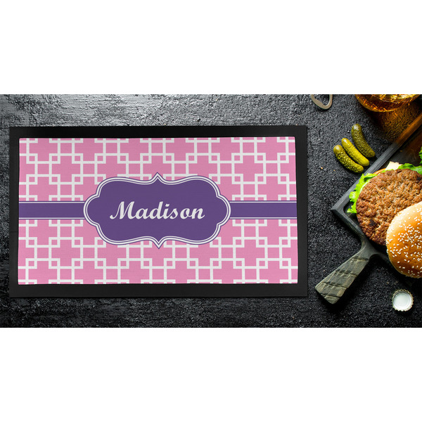 Linked Squares Bar Mat - Small - LIFESTYLE