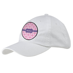 Linked Squares Baseball Cap - White (Personalized)