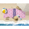 Linked Squares Beach Towel Lifestyle