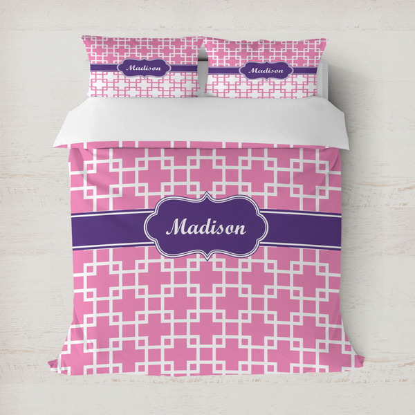 Custom Linked Squares Duvet Cover (Personalized)