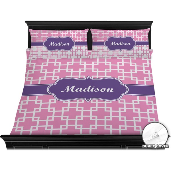 Linked Squares Bedding Set (King) - Duvet