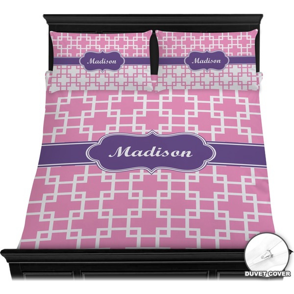 Linked Squares Bedding Set (Queen) - Duvet