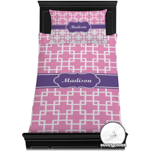 Linked Squares Bedding Set (Twin) - Duvet