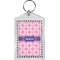 Linked Squares Bling Keychain (Personalized)