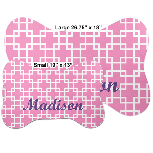 Linked Squares Bone Shaped Mat Comparison