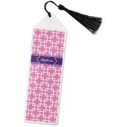 Linked Squares Book Mark w/Tassel (Personalized)