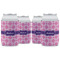 Linked Squares Can Cooler (12 oz) - Set of 4 w/ Name or Text