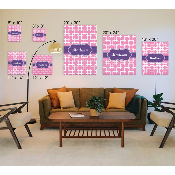 Linked Squares Canvas Prints - Multiple Sizes