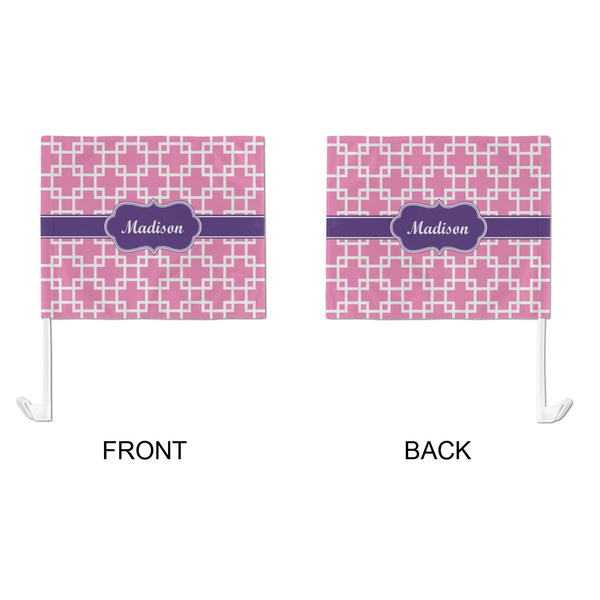 Linked Squares Car Flag - Large - APPROVAL