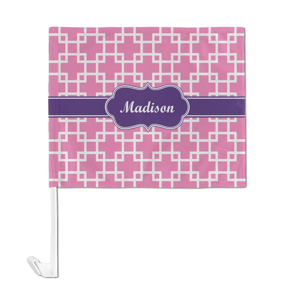 Linked Squares Car Flag - Large - FRONT
