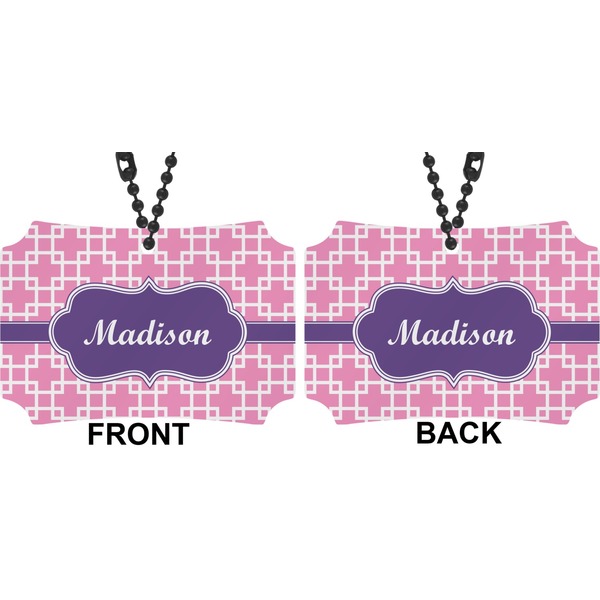 Linked Squares Car Ornament - Berlin (Approval)