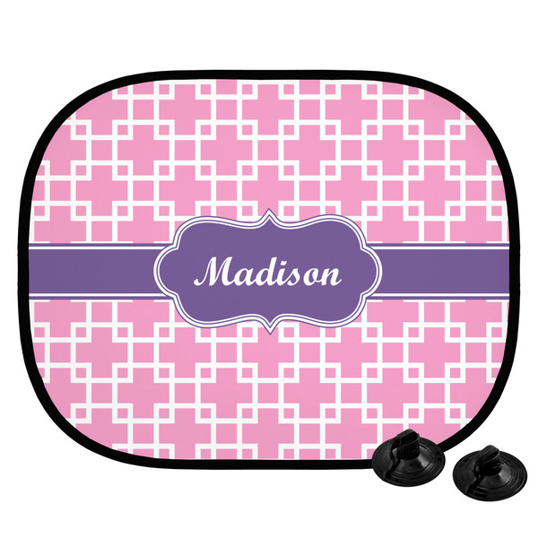 Custom Linked Squares Car Side Window Sun Shade (Personalized)
