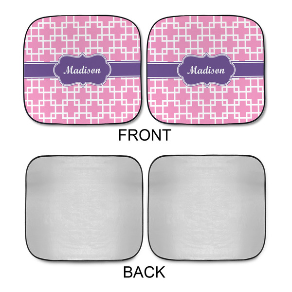 Linked Squares Car Sun Shades - APPROVAL