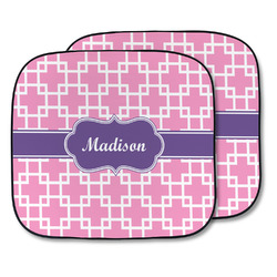 Linked Squares Car Sun Shade - Two Piece (Personalized)