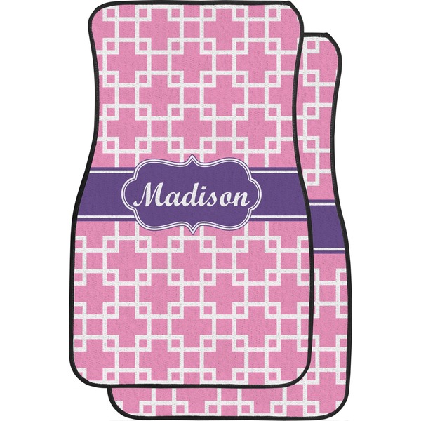 Custom Linked Squares Car Floor Mats (Personalized)
