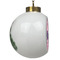 Linked Squares Ceramic Christmas Ornament - Xmas Tree (Side View)