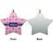 Linked Squares Ceramic Flat Ornament - Star Front & Back (APPROVAL)