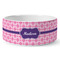 Linked Squares Ceramic Dog Bowl (Personalized)