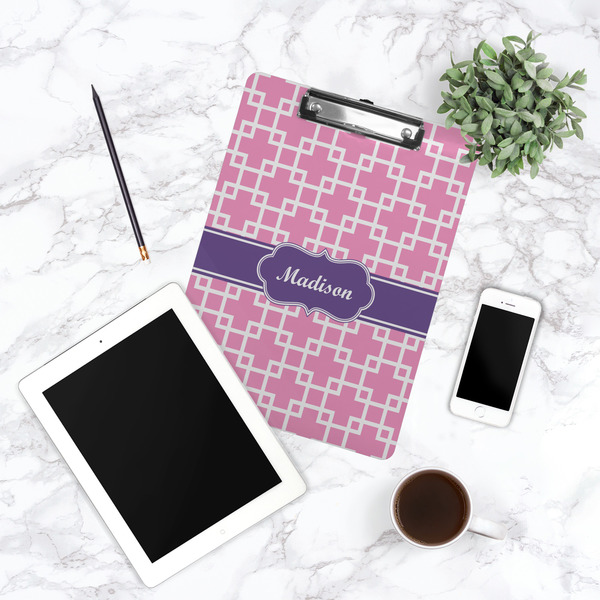 Linked Squares Clipboard - Lifestyle Photo