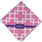 Linked Squares Cloth Napkins - Personalized Dinner (Folded Four Corners)