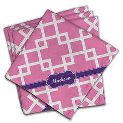Linked Squares Cloth Napkins (Set of 4) (Personalized)