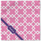 Linked Squares Cloth Napkins - Personalized Lunch (Single Full Open)